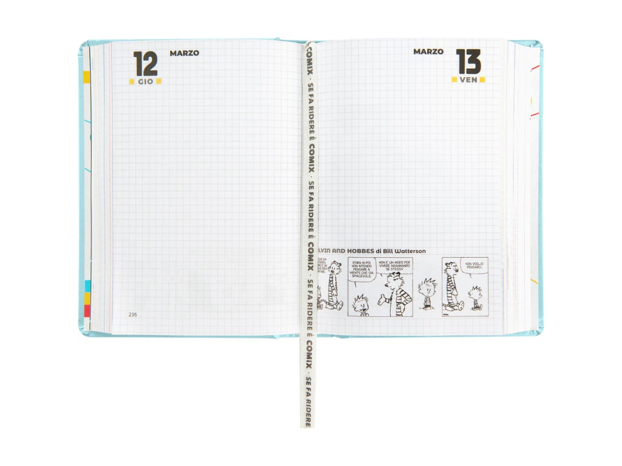 Agenda comix 2025/26 16m standard azzurro