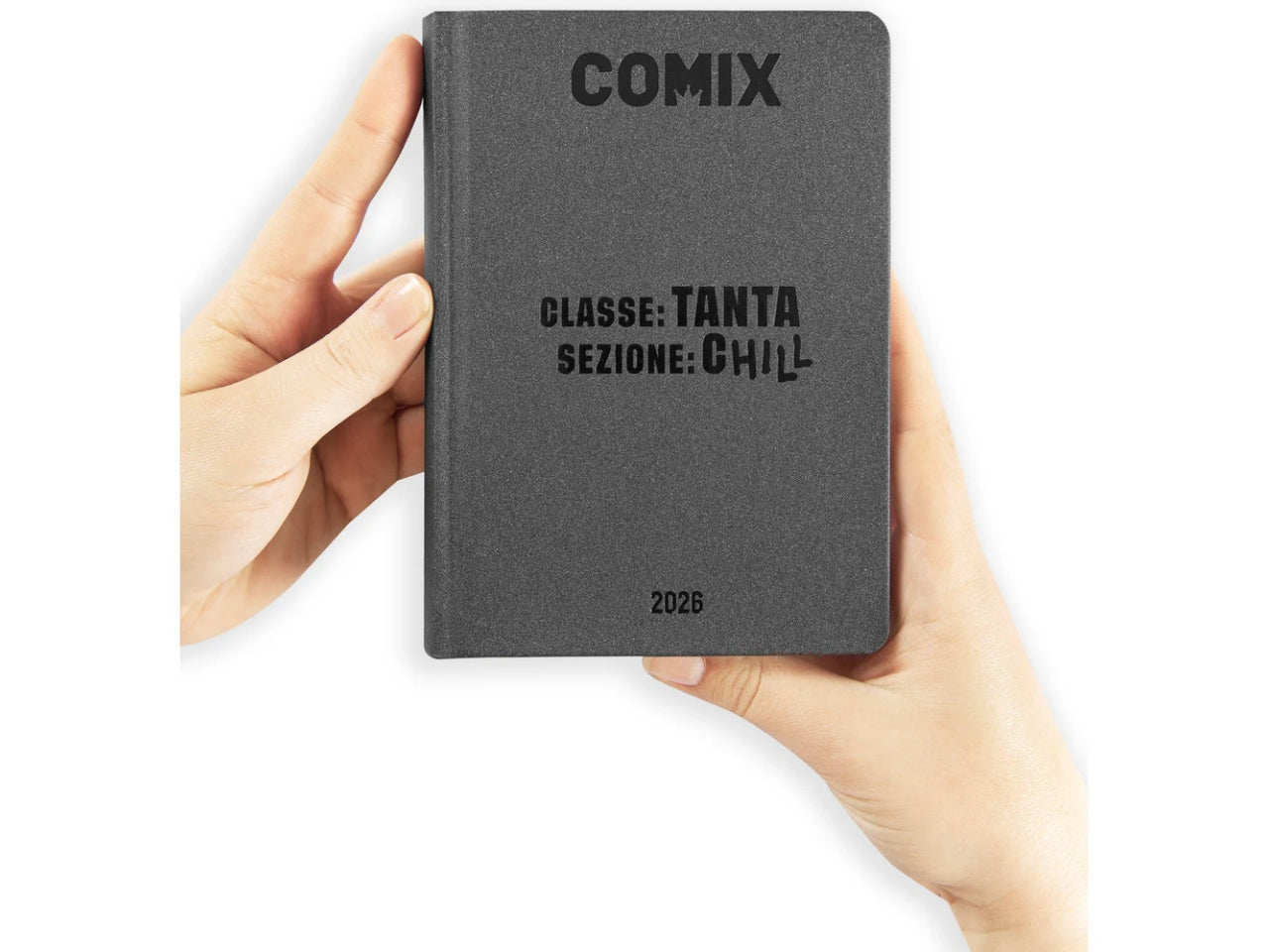 Agenda comix mini 2025/26 16 mesi charcoal