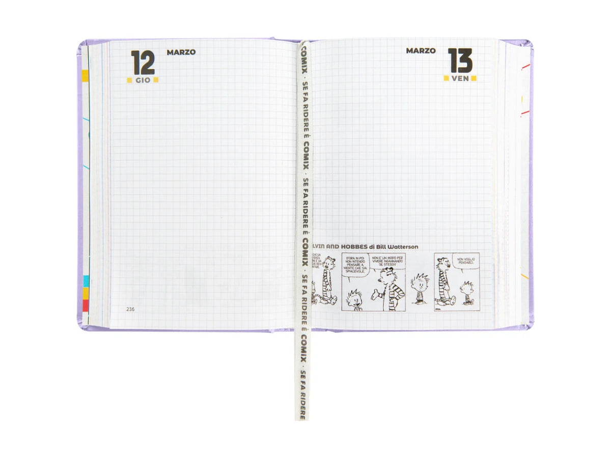 Agenda comix mini 2025/26 16 mesi lilla