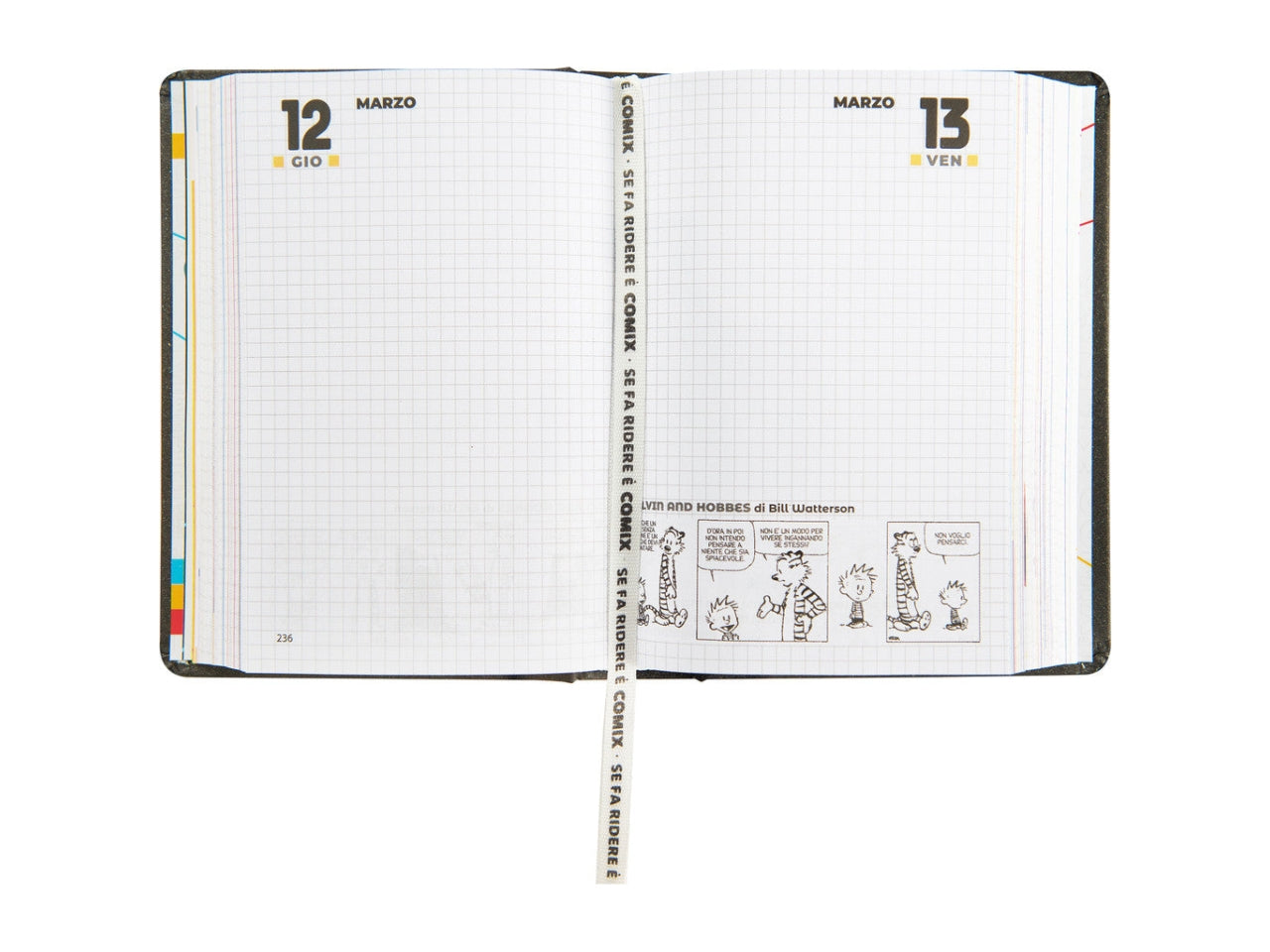 Agenda comix mignon 2025/26 16 mesi charcoal