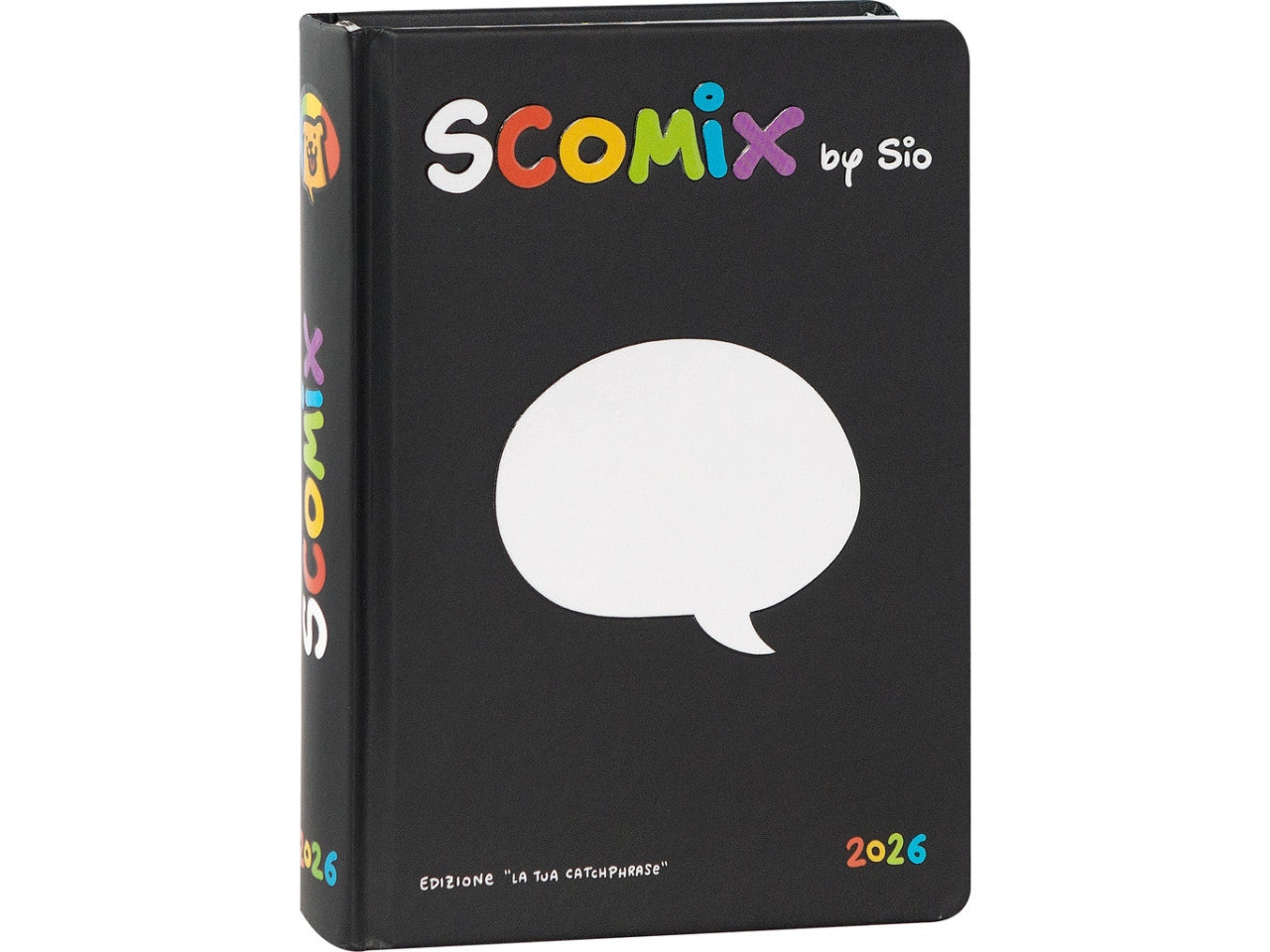 Agenda scomix medium 2025/26 16 mesi black