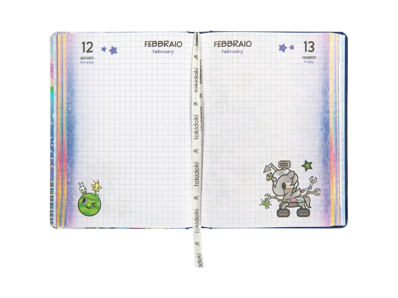 Diario tokidoki standard 2025/26 blu