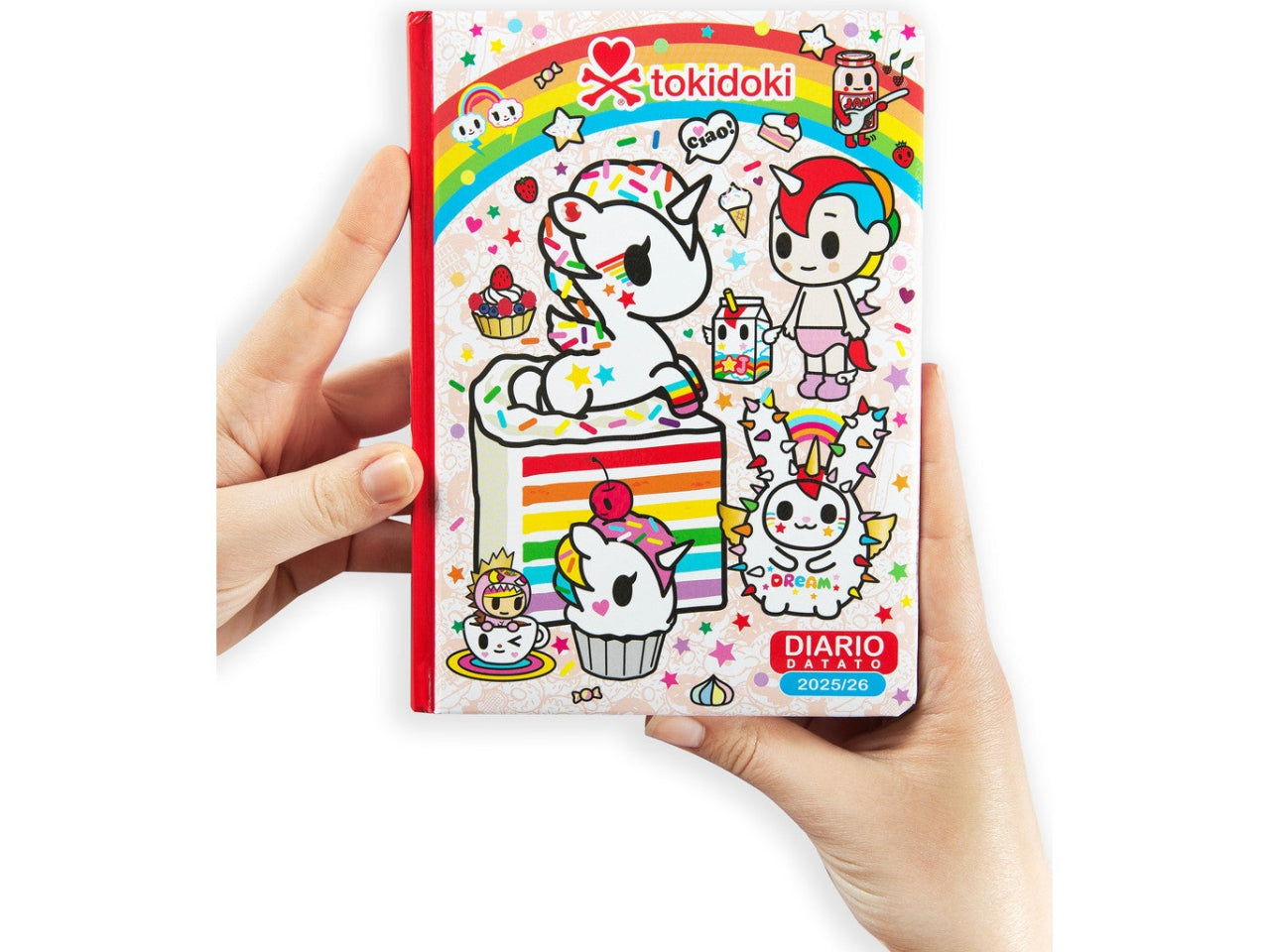 Diario tokidoki standard 2025/26 rosso