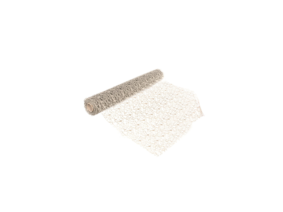 Rotolo di polycotton net 48X5yard tortora
