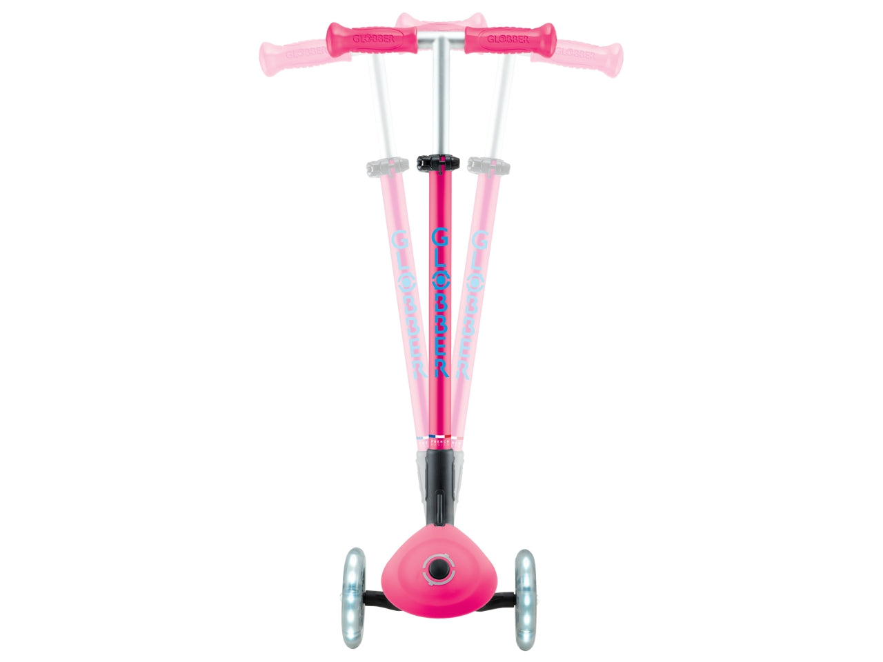 Globber - Primo Foldable Plus Light monopattino - Fuchsia-Sky Blue