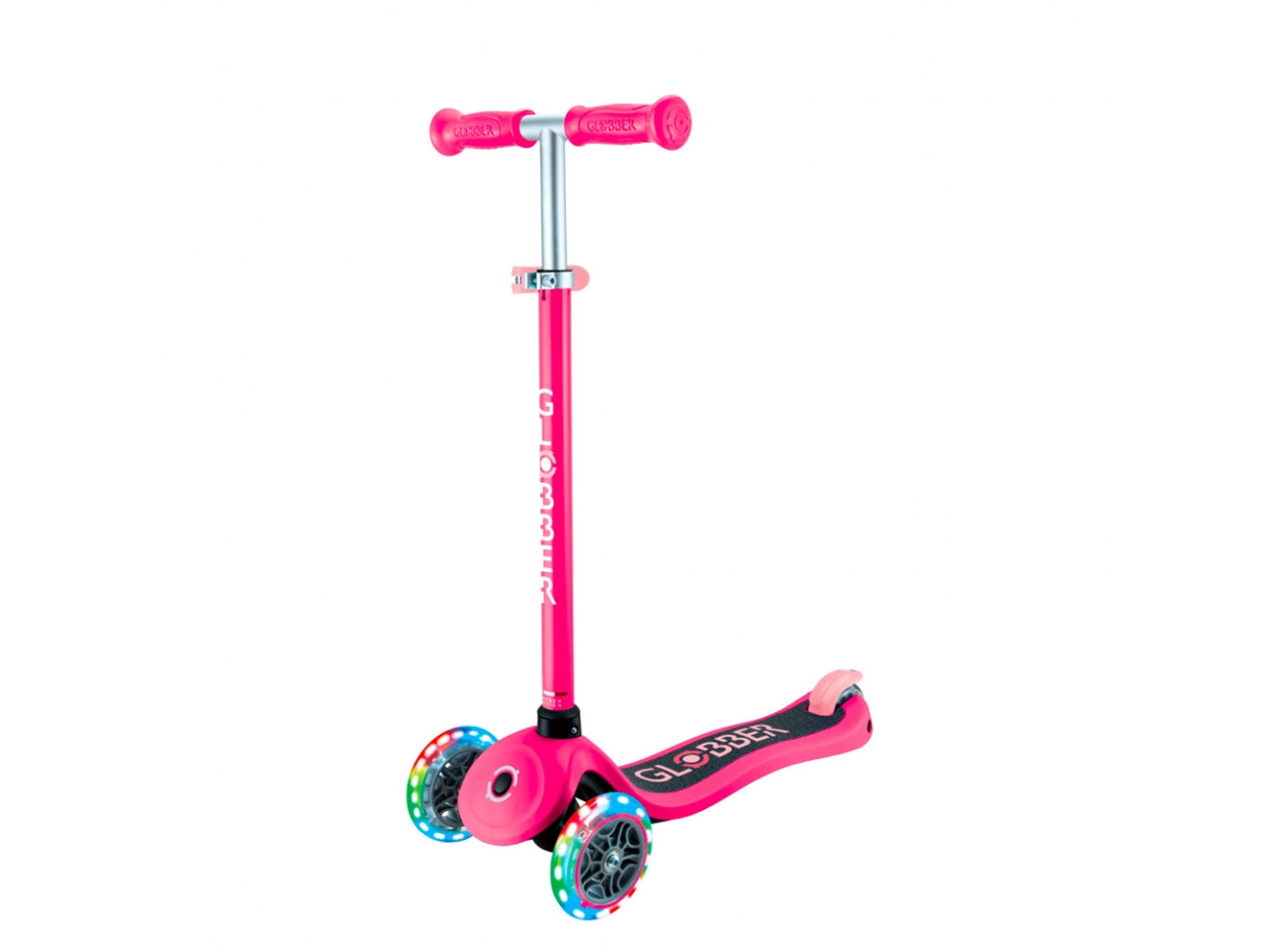 Globber primo monopattino di colore fuchsia pink