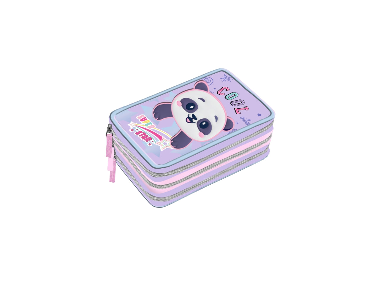 Playtoy cute astuccio 3zip