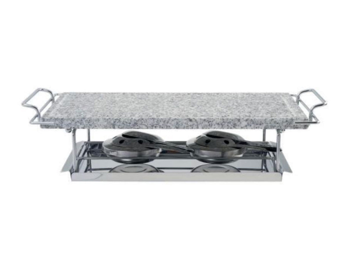 Grill in pietra + 2 bruciatori 19x37cm eva