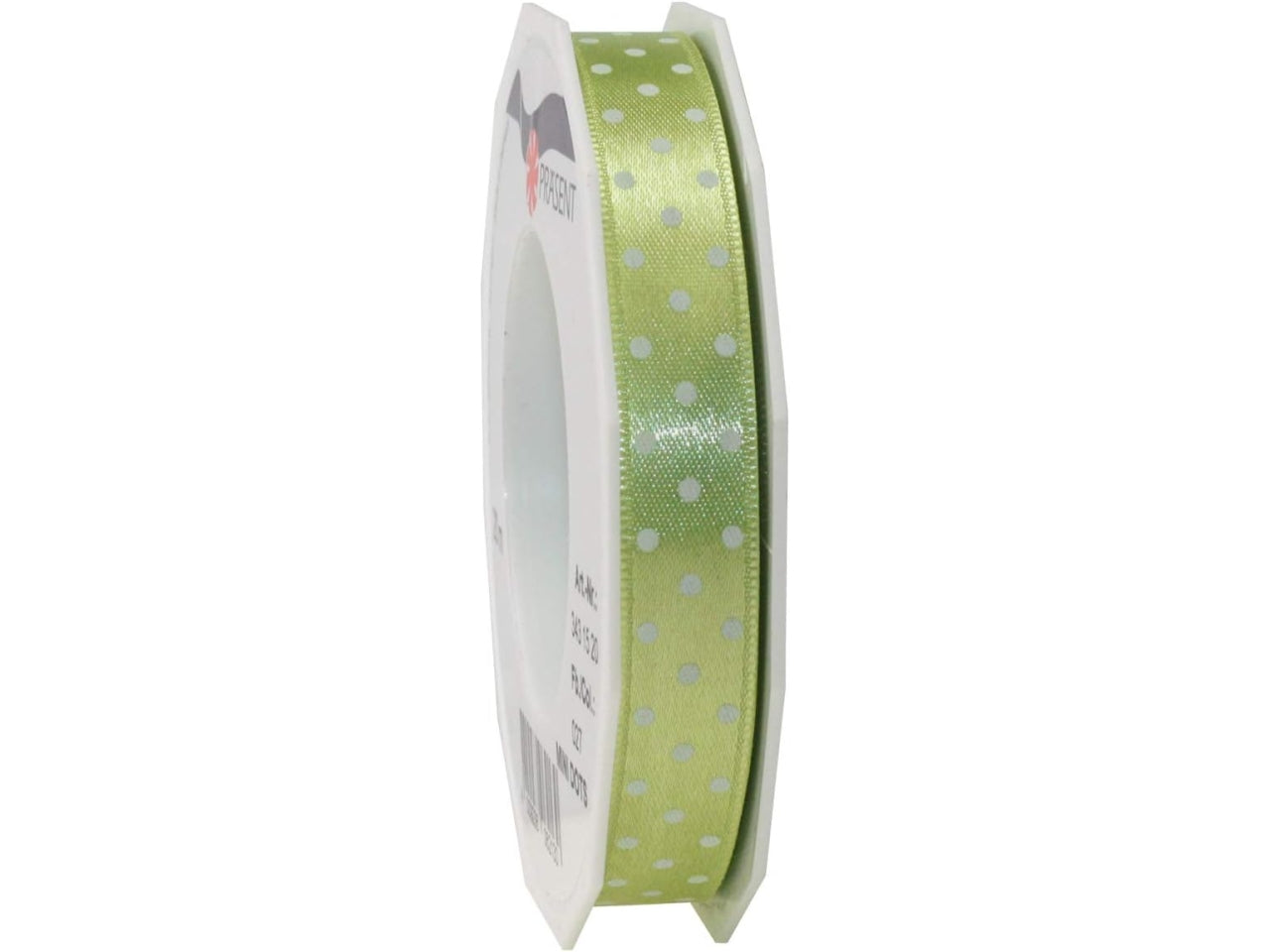 Nastro mini dots 10mmx20mt di colore pistacchio