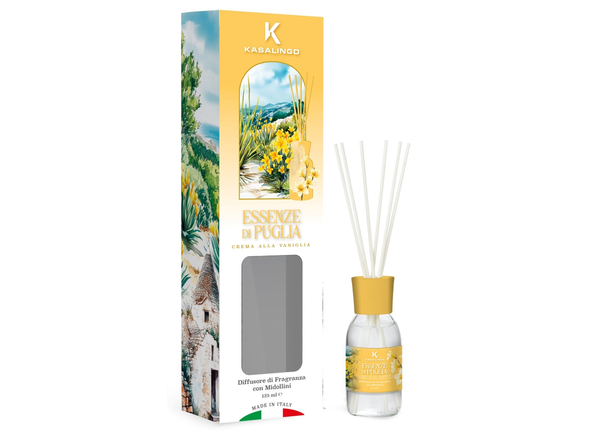 Diffusori con bacchette 125ml crema vaniglia $