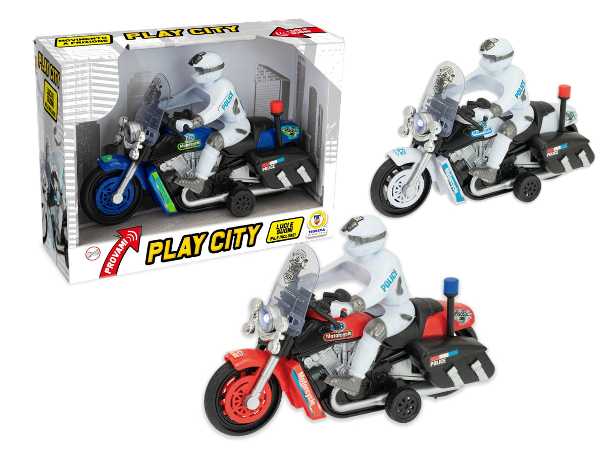 Play city moto police con luci e suoni
