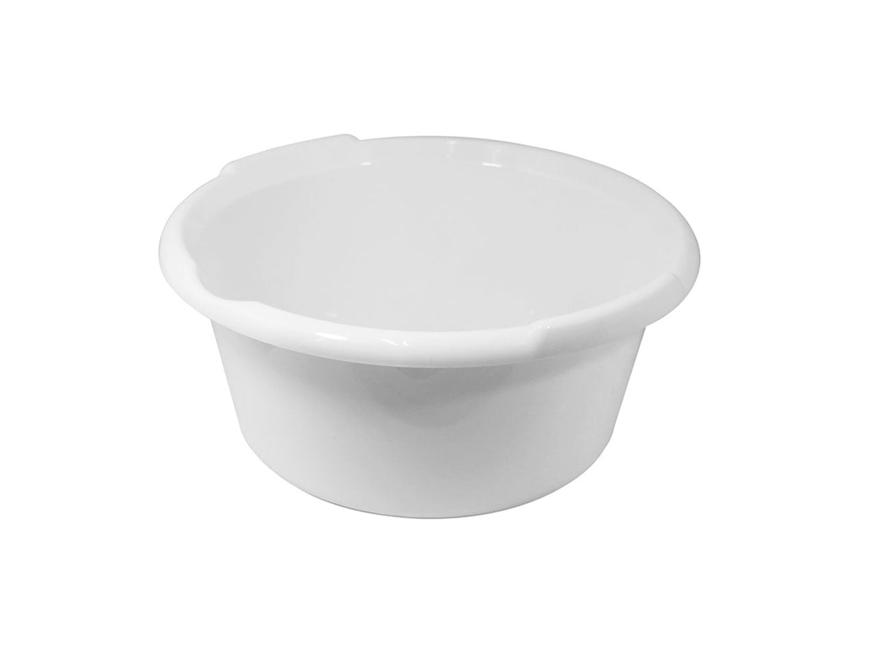 Bacinella d.35cm isi tonda con becco 7,5l bianco