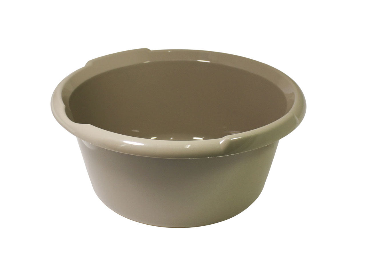 Bacinella d.45cm isi tonda con becco 19,5l mocha