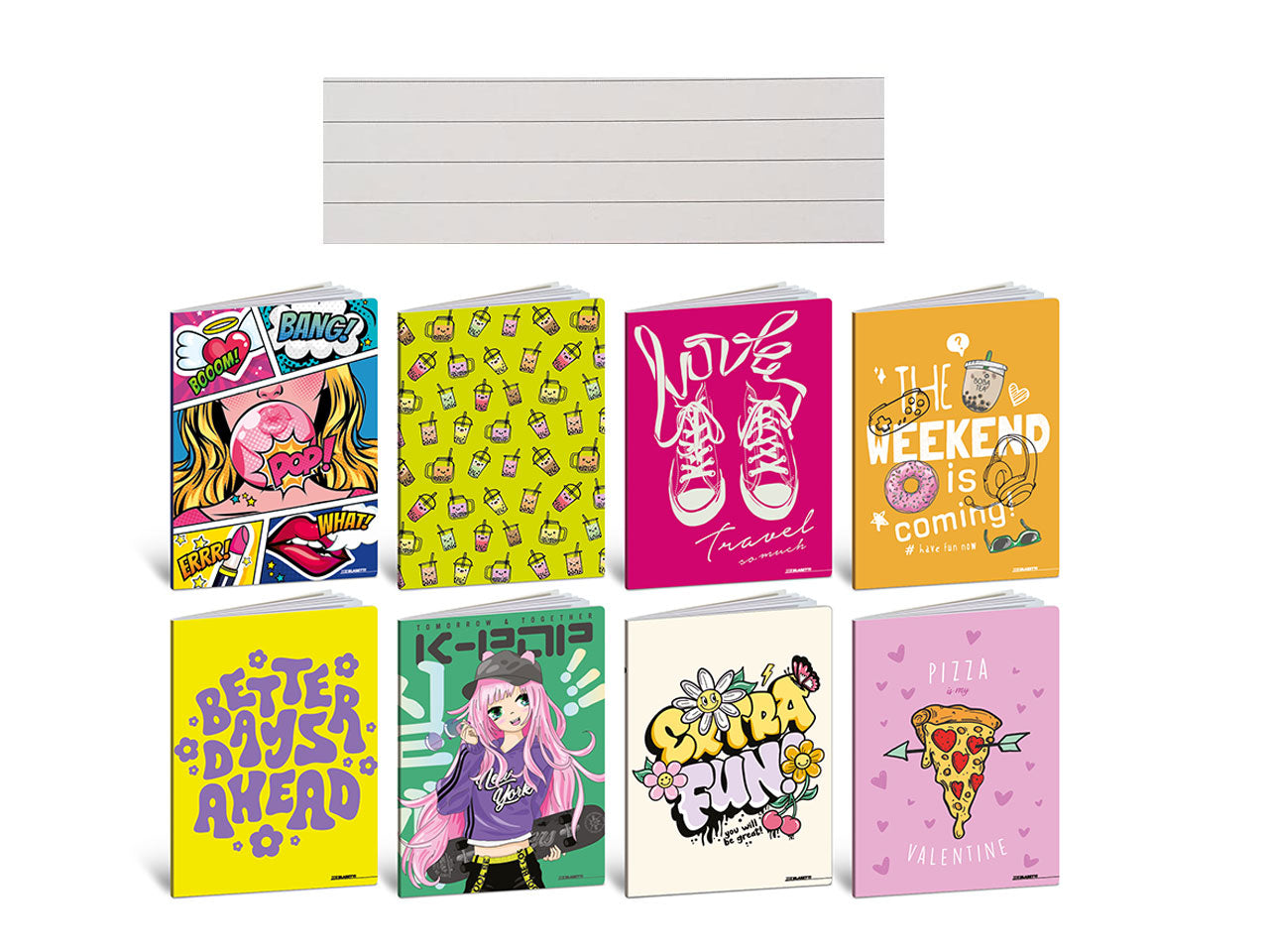 Quaderno maxi teen girl 20fg+1 confezione da 10 pezzi rigatura 1R