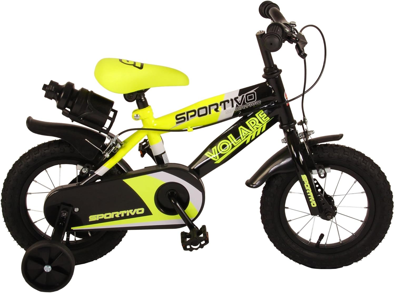 Bicicletta bimbo sportivo 12 giallo/nero