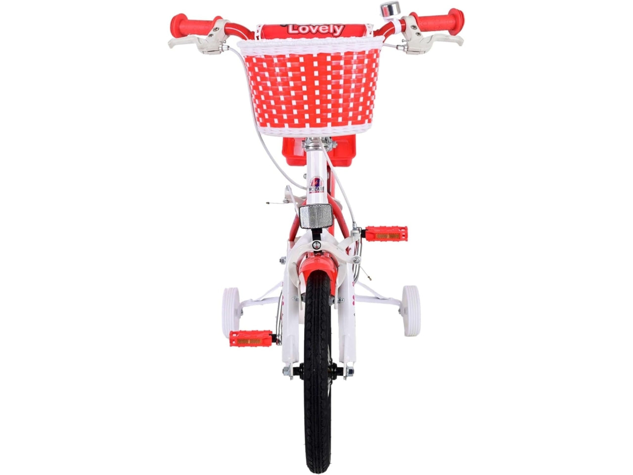 Bicicletta bimba volare 14 lovely rosso/bianco