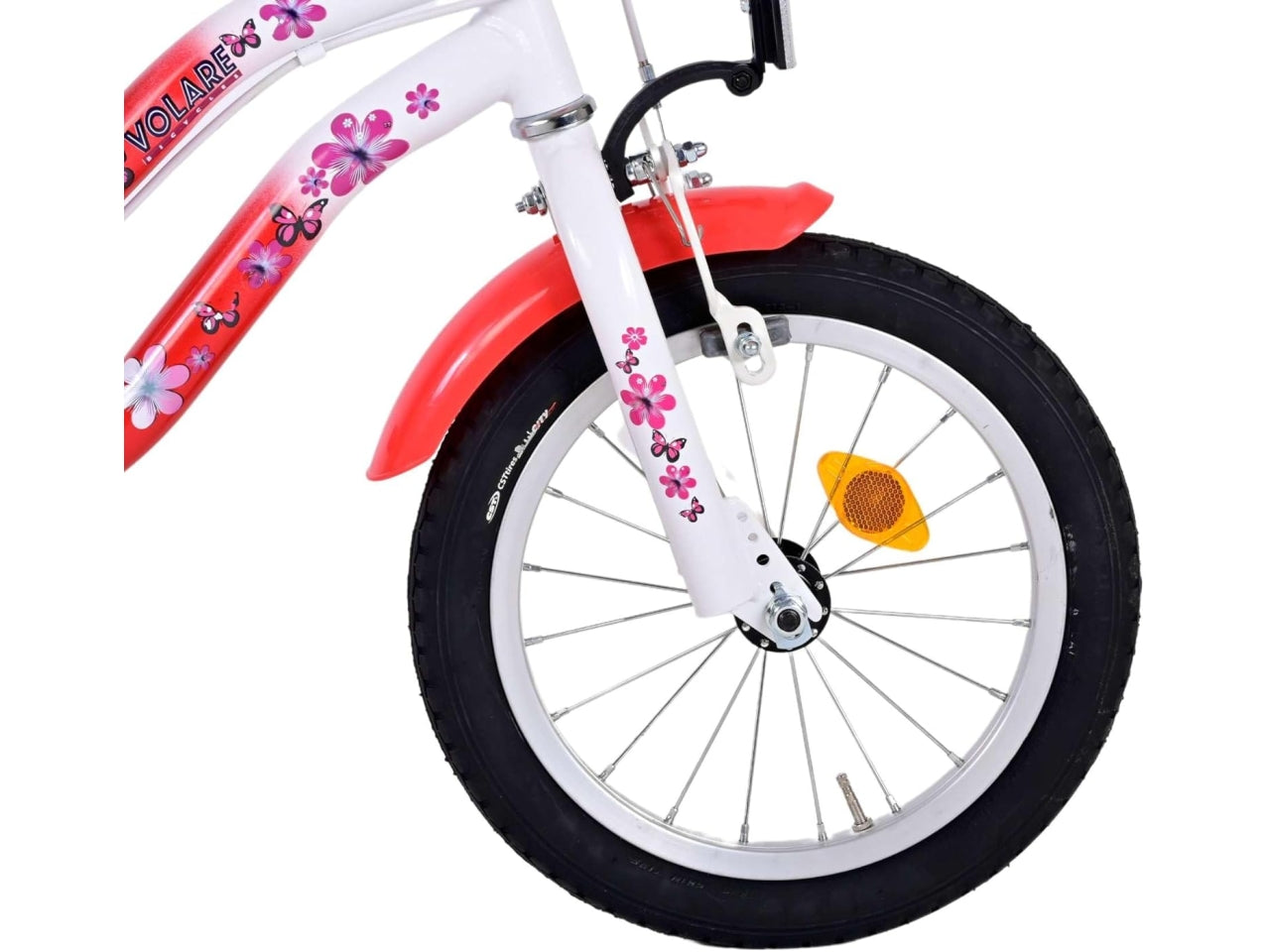 Bicicletta bimba volare 14 lovely rosso/bianco
