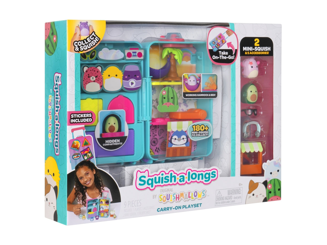 Squish a longs playset Trolley con accessori e personaggi