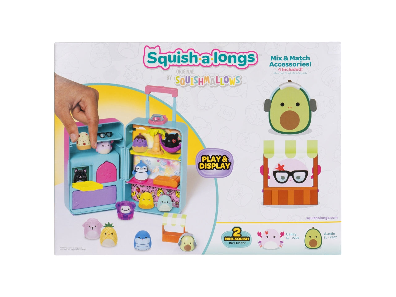 Squish a longs playset Trolley con accessori e personaggi