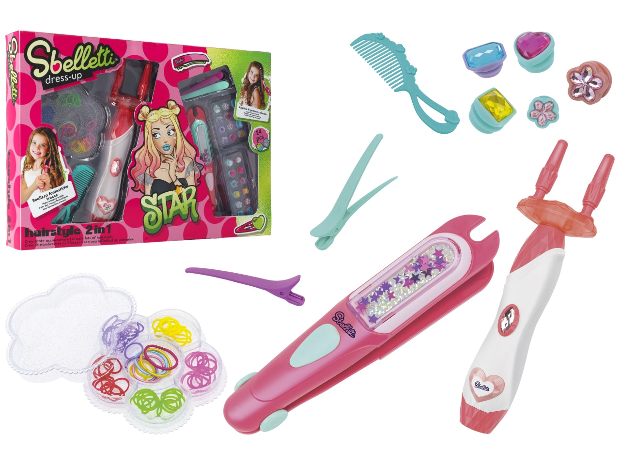 Sbelletti decora capelli con macchina crea treccine con accessori a batteria