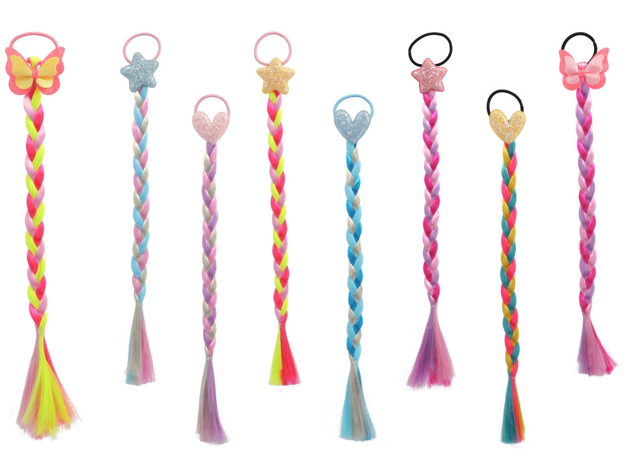 Sbelletti extension treccine 40cm con elastico assortiti