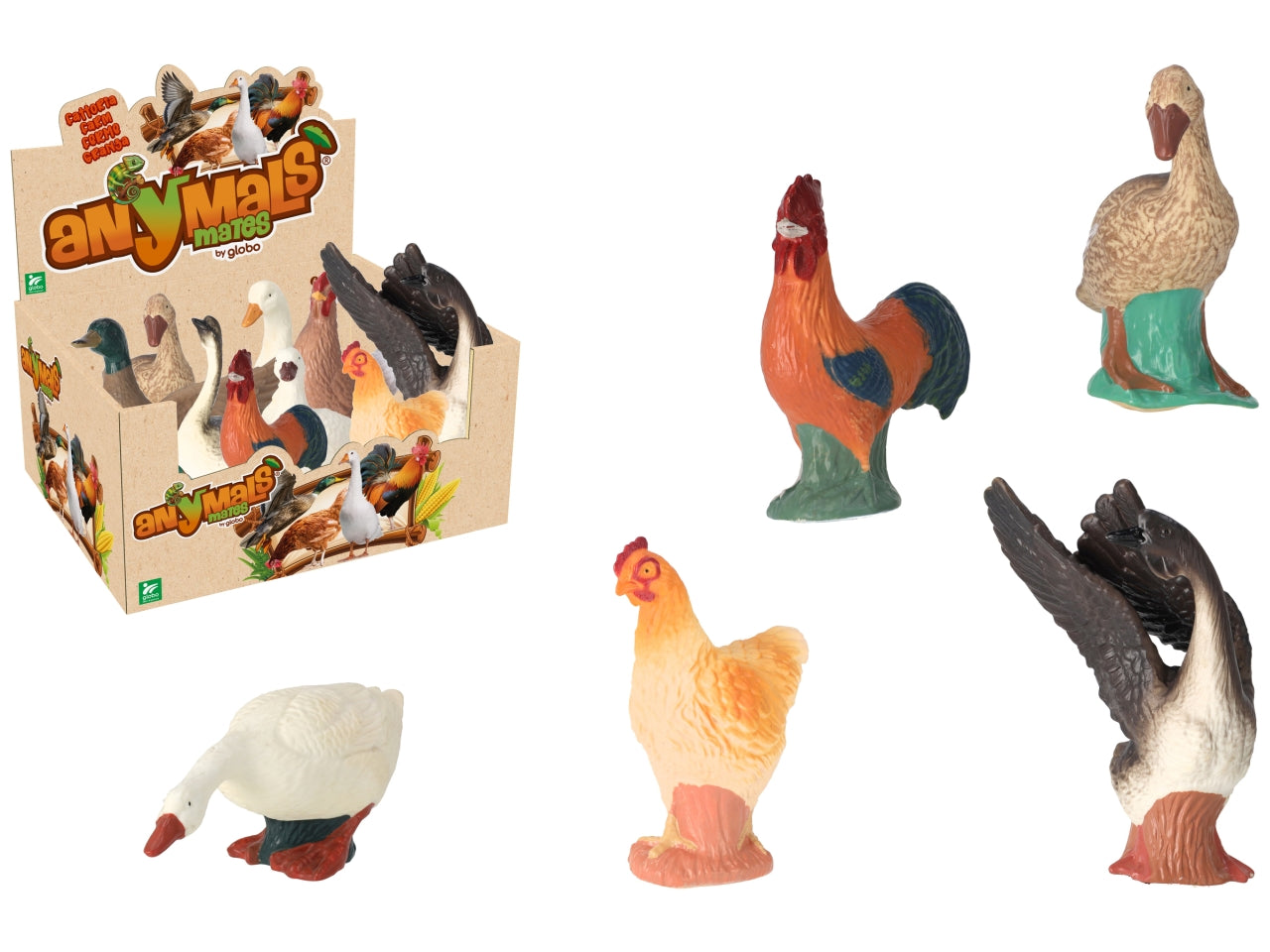 Anymals' mates animali soffici da cortile 18x19cm assortiti