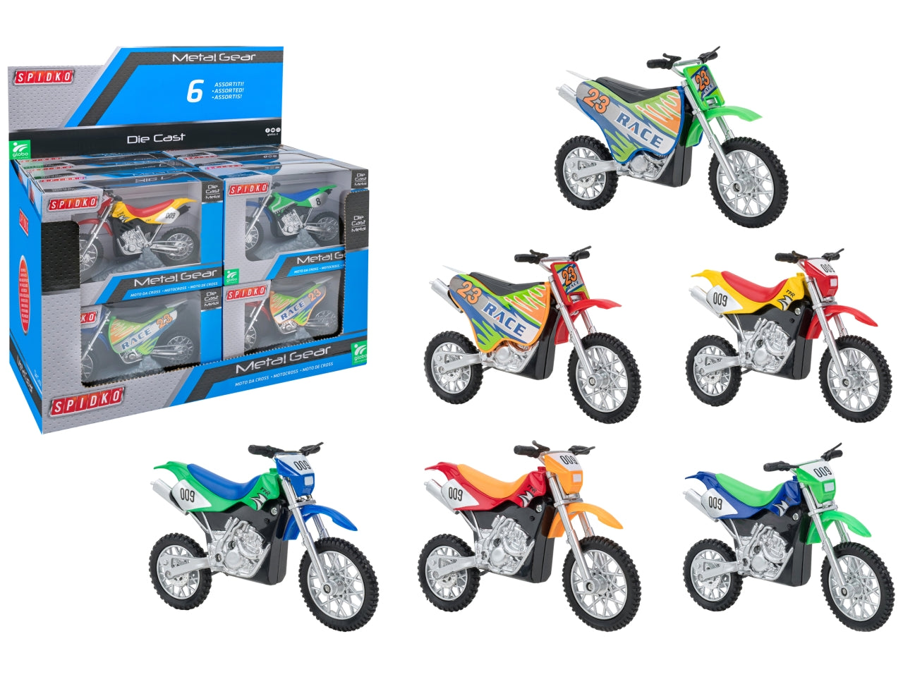 Spidko motocross die-cast scala 1:183