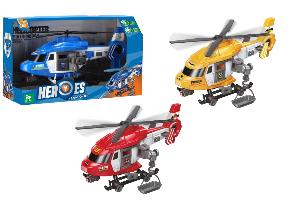 Heroes of the globe elicottero catteri con luci suoni assortiti