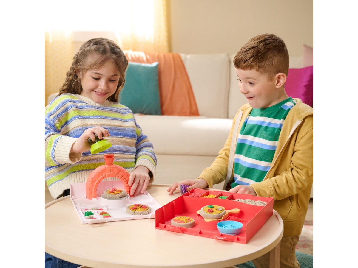 Kinetic sand playset squish pizza