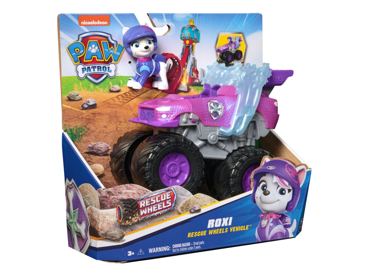 Paw patrol veicolo tematizzato rescue wheels roxi