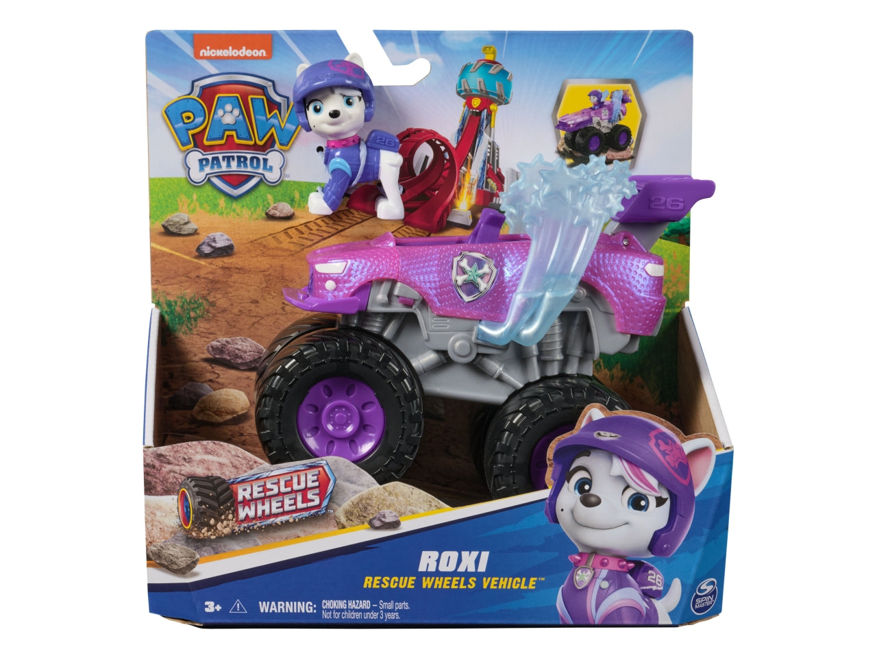 Paw patrol veicolo tematizzato rescue wheels roxi