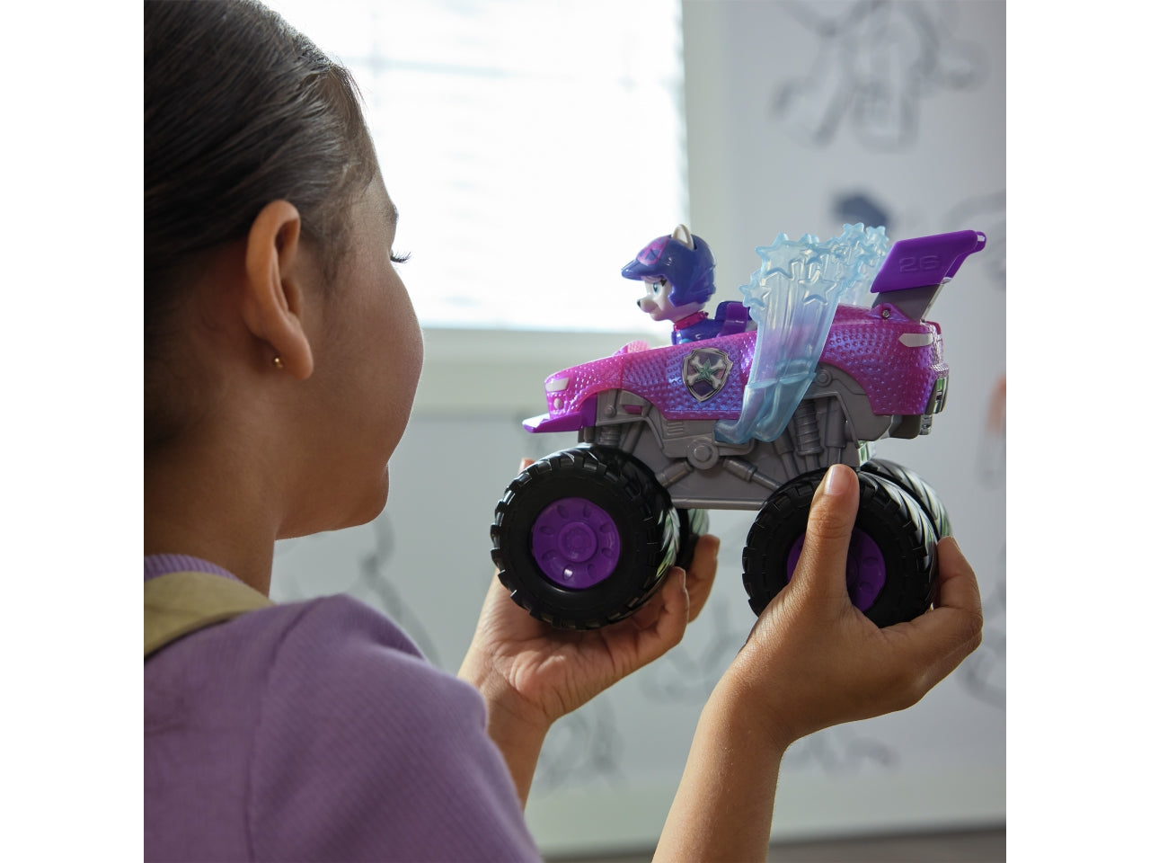 Paw patrol veicolo tematizzato rescue wheels roxi