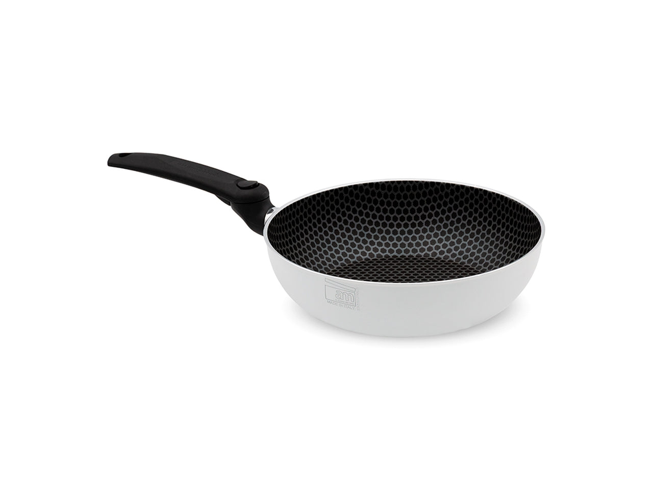 Bee bis padella a nido d'ape 24/28cm colore bianco