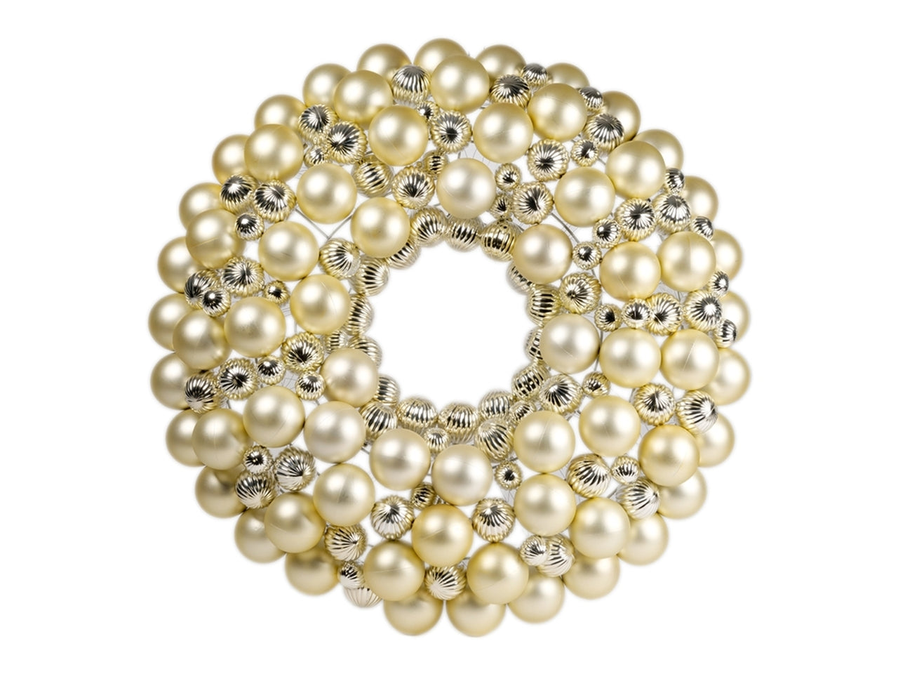 Corona 80cm palle champagne