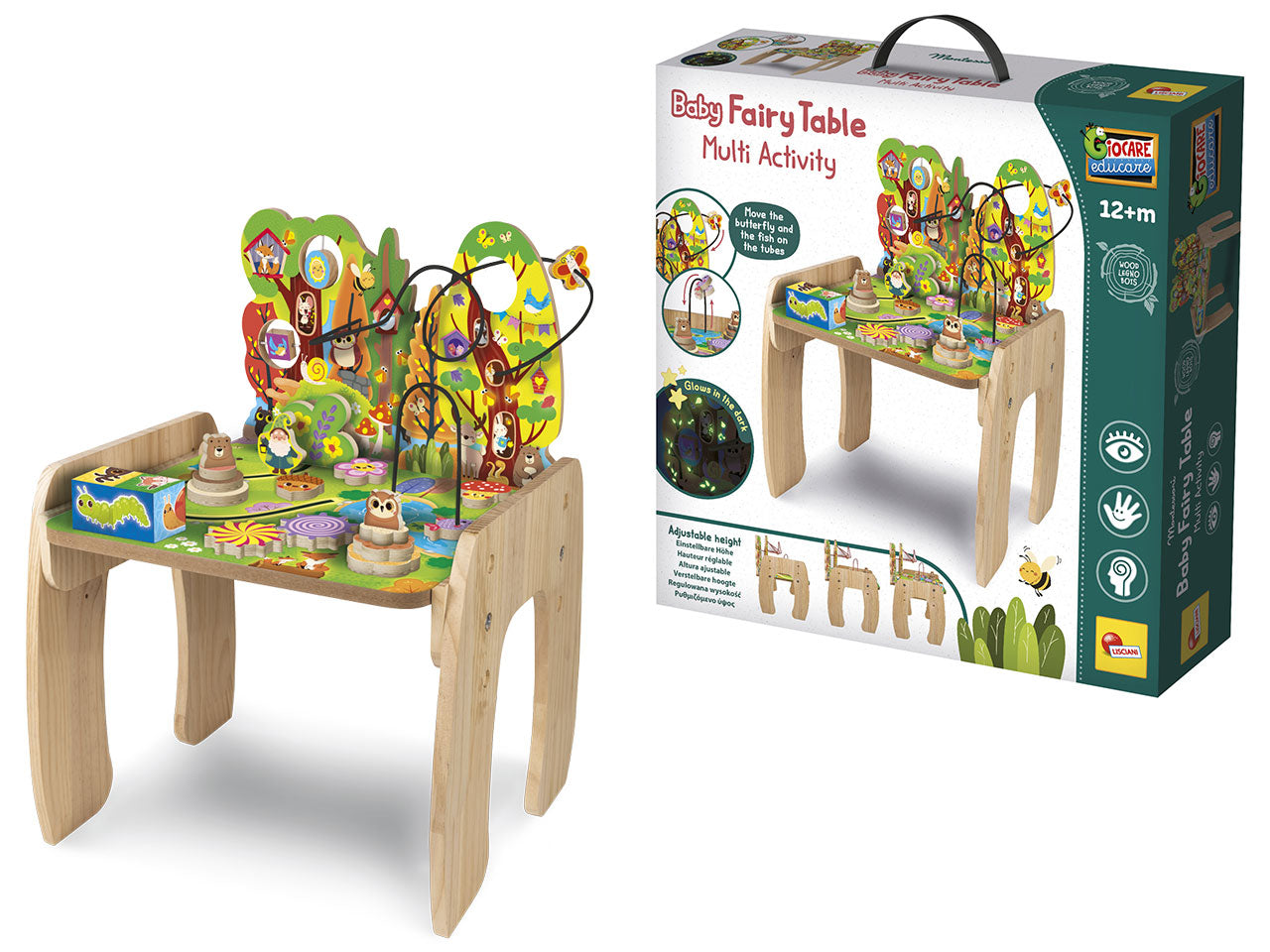 Montessori wood baby fairy table multi activity