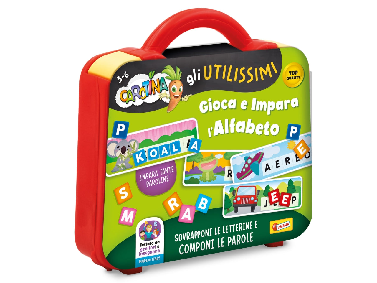 Carotina gli utilissimi valigetta gioca e impara alfabeto
