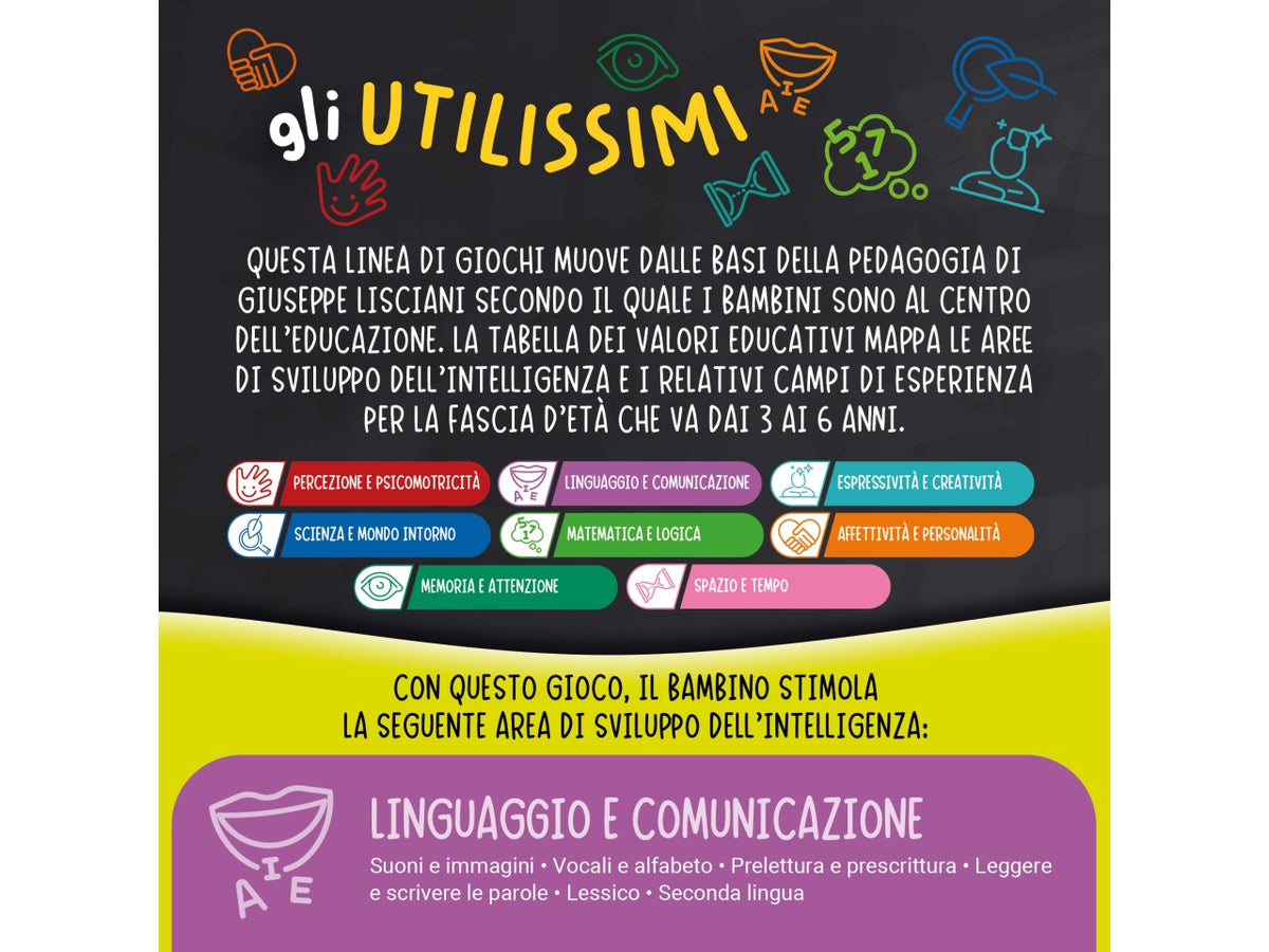 Carotina gli utilissimi valigetta gioca e impara alfabeto