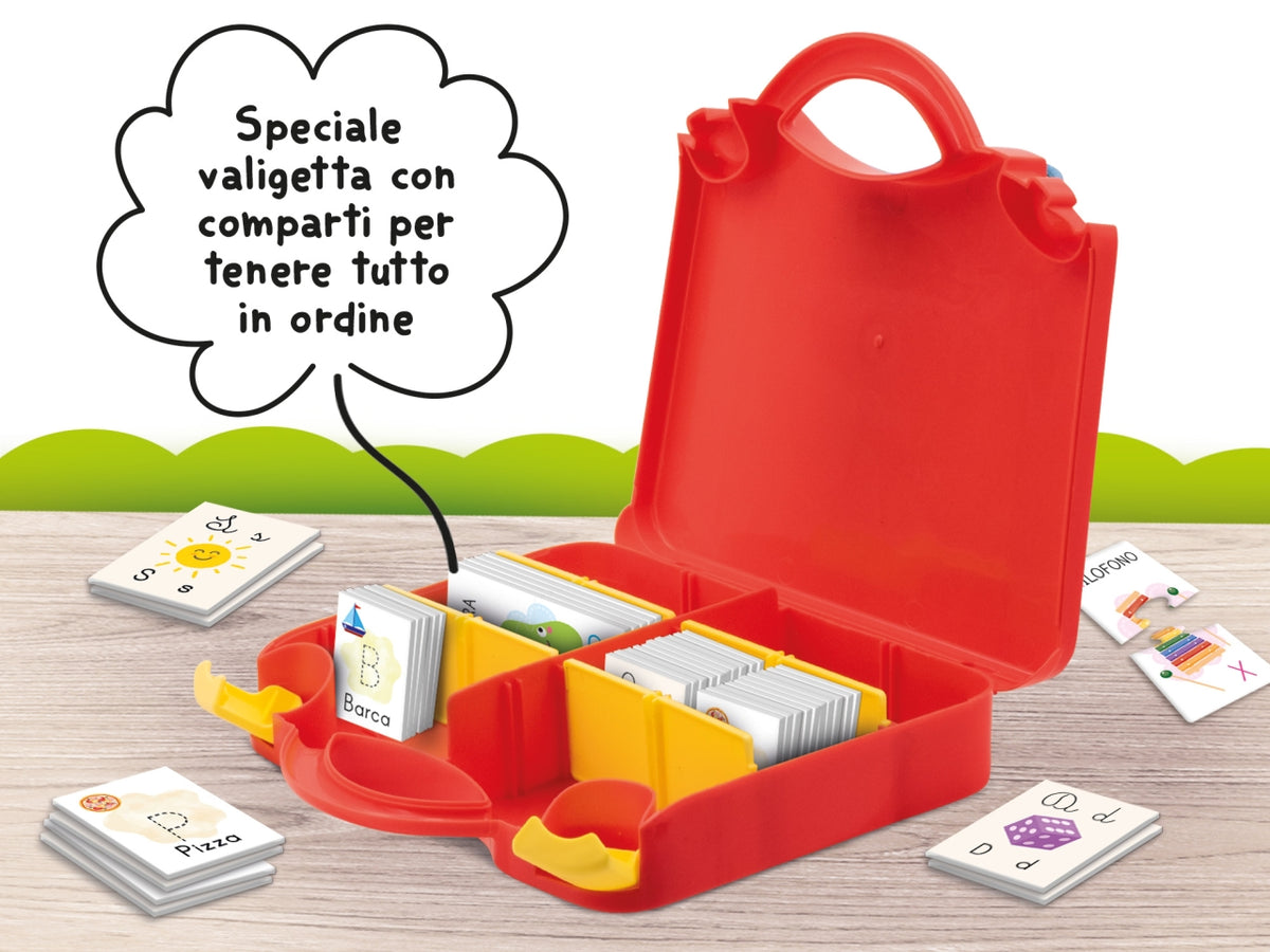 Carotina gli utilissimi valigetta gioca e impara alfabeto
