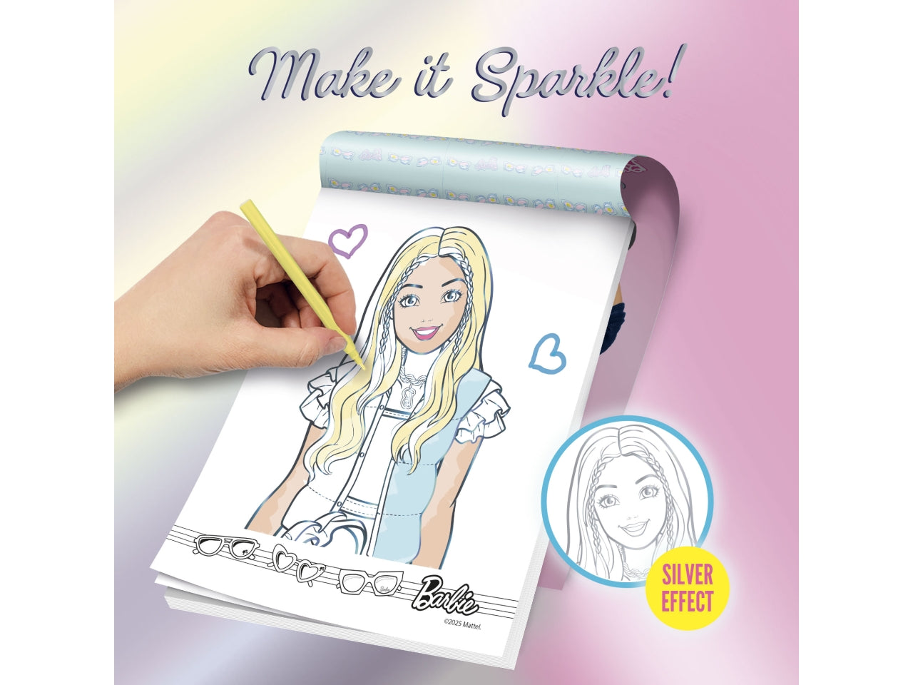 Barbie sketchbook make it sparkle! in display 8