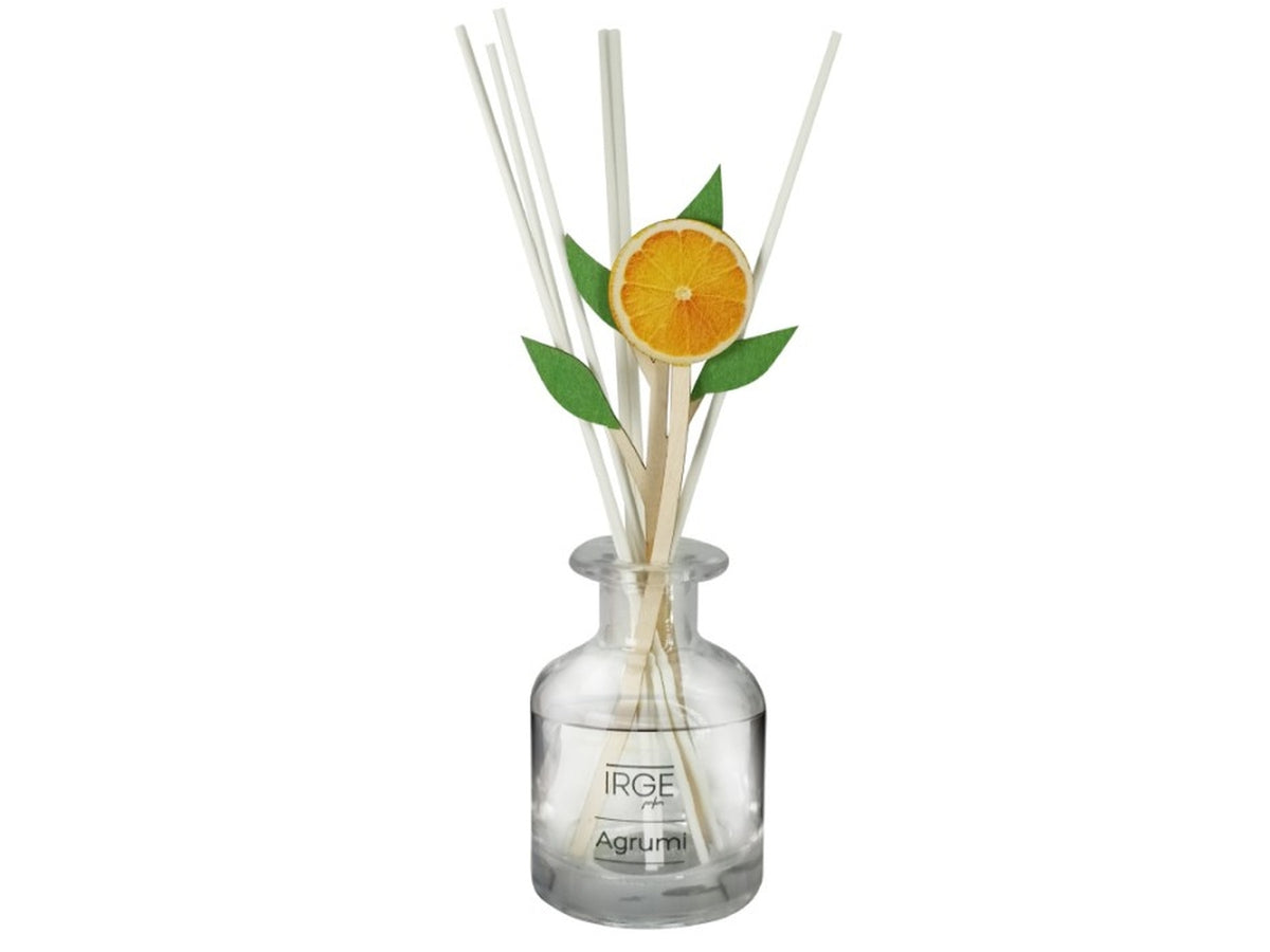 Diffusore 120ml irge bastoncini in legno agrumi