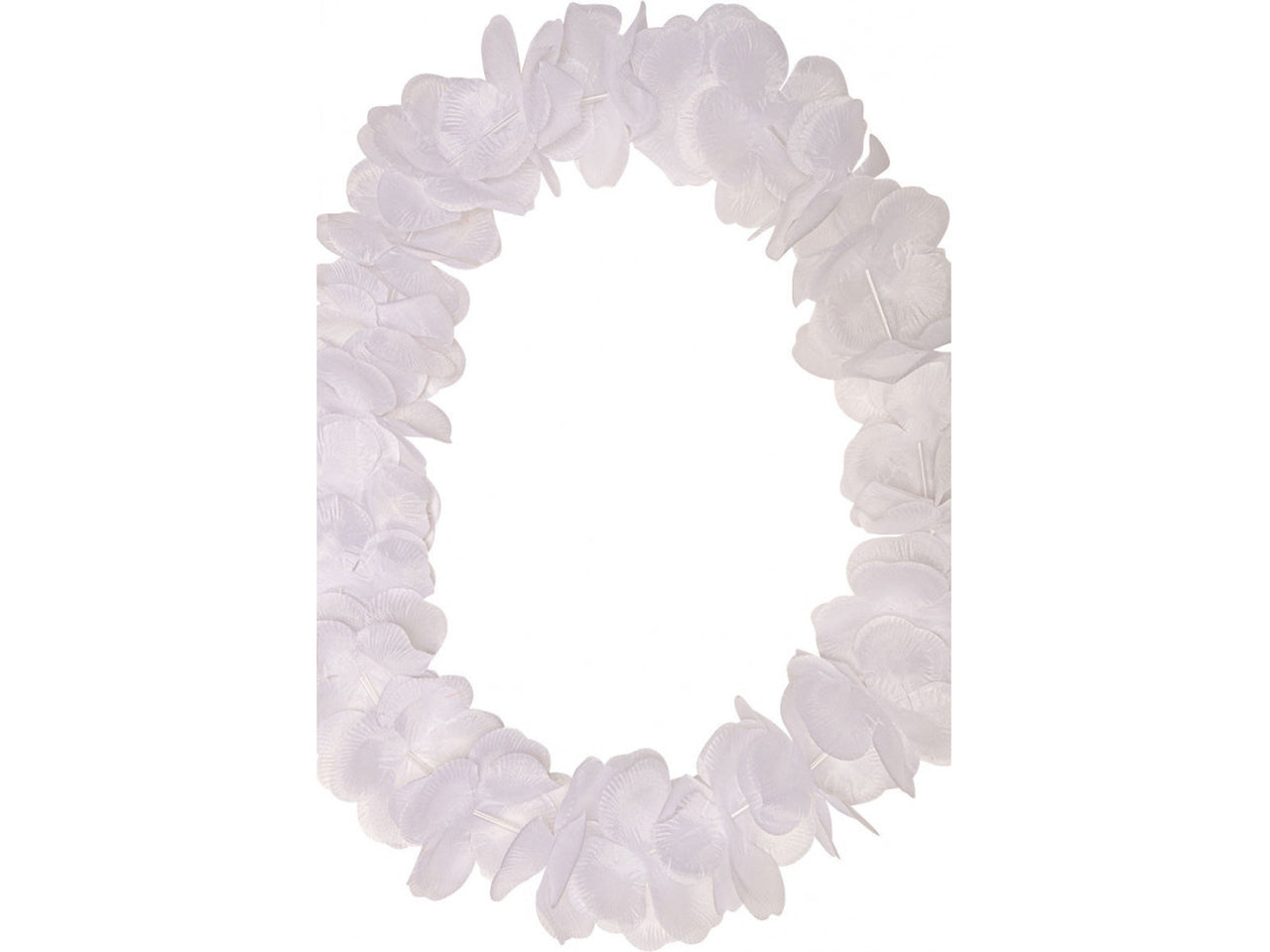 Collana fiori bianchi con cavallotto