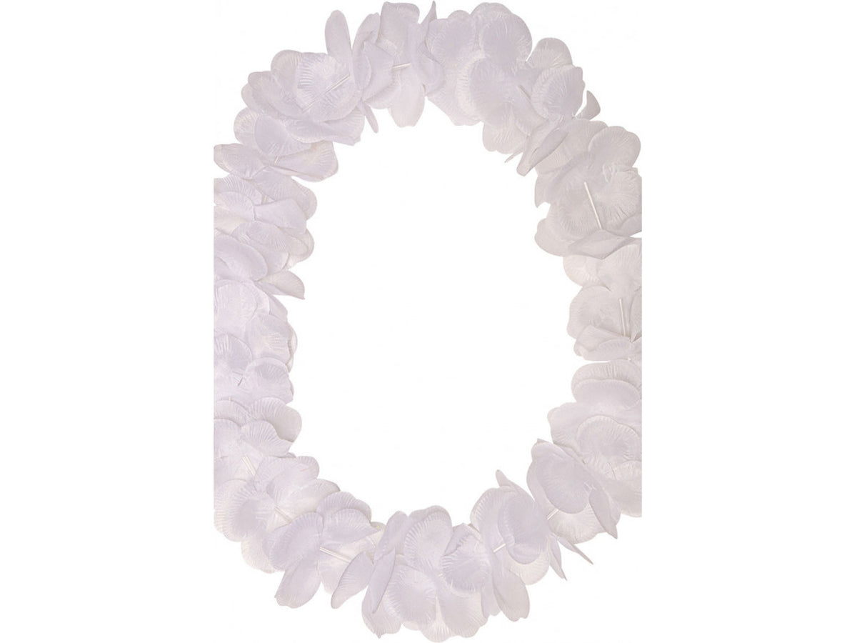 Collana fiori bianchi con cavallotto
