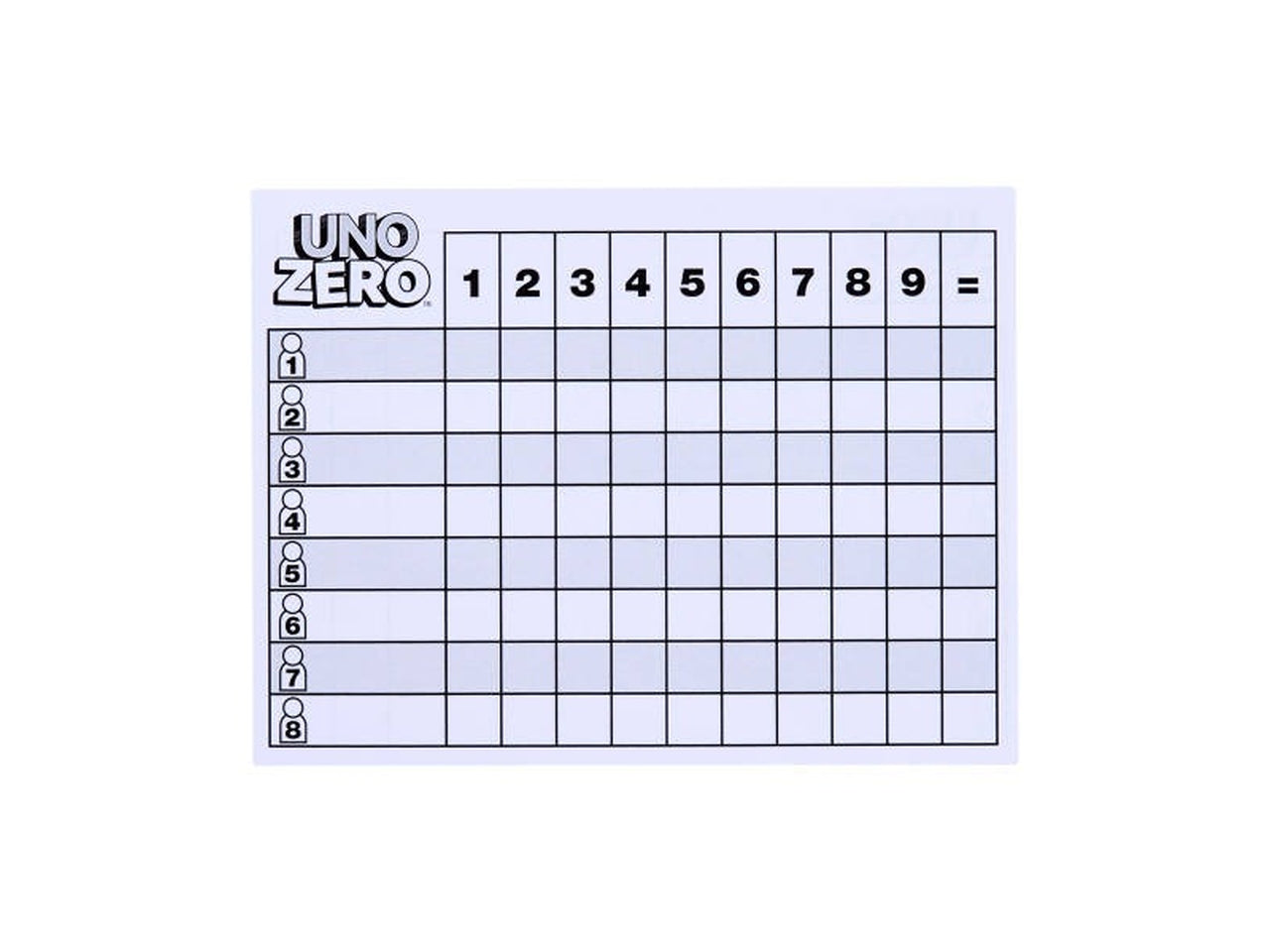 Uno zero card games