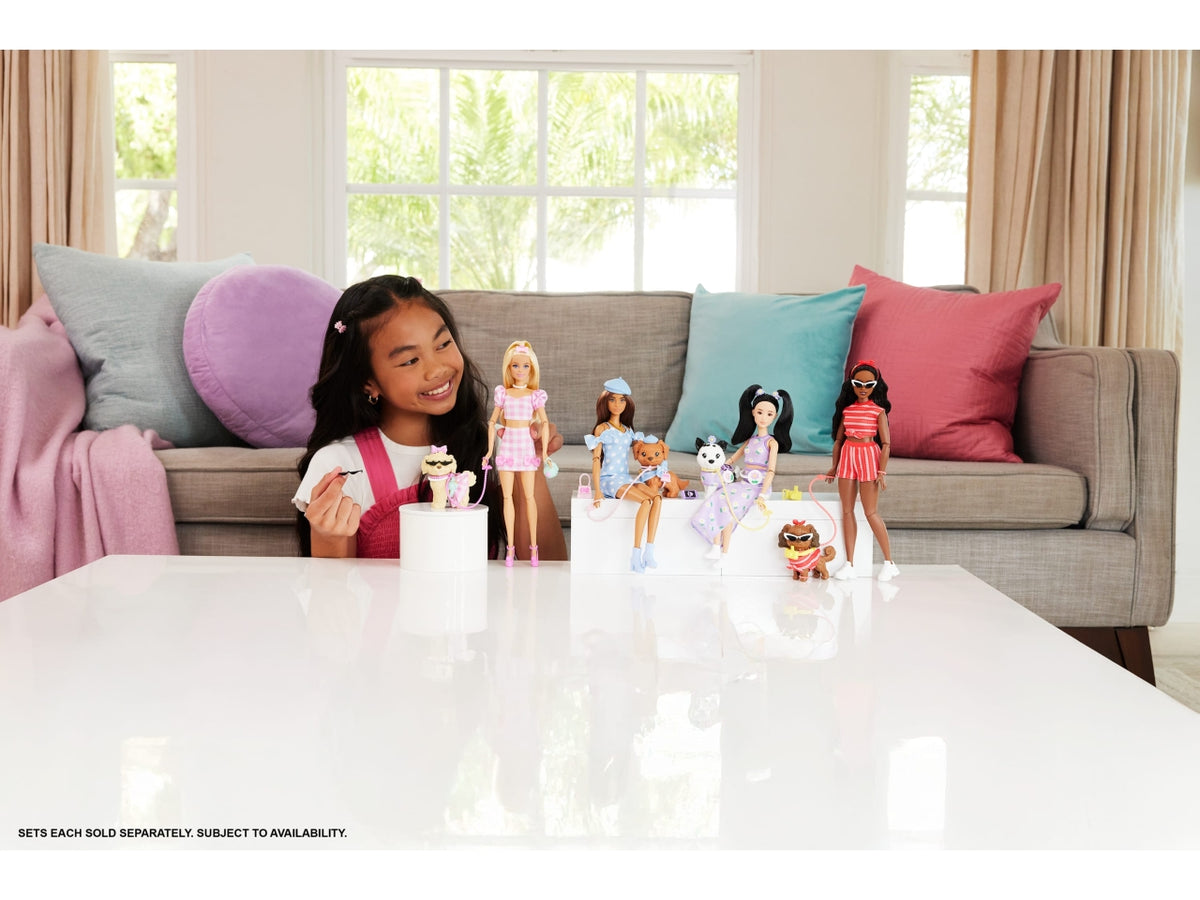 Barbie twinning looks bows