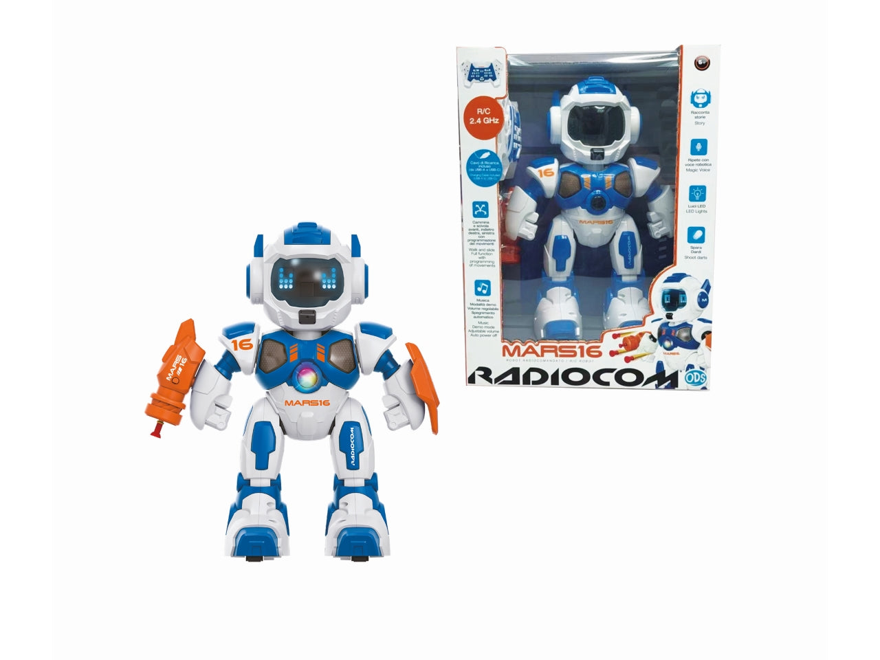 Radiocom mars 16 robot radiocomandato