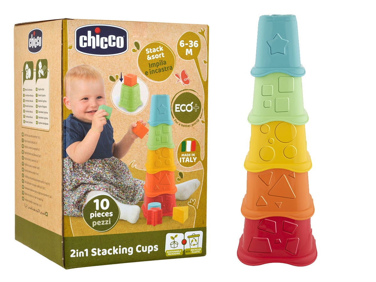 Chicco gioco 2 in 1 tazze impilabili