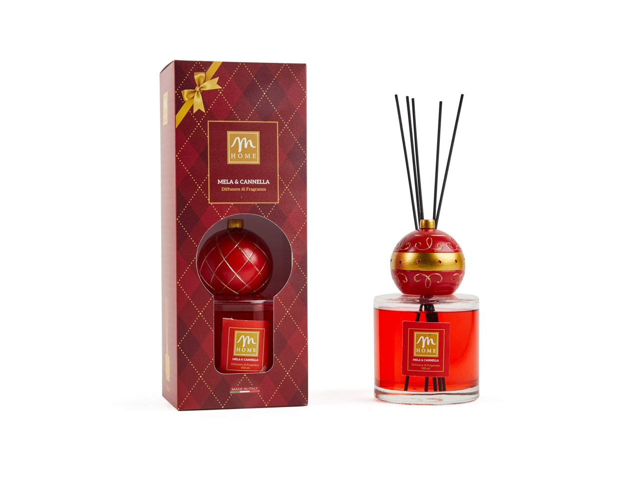 Diffusore con bacchette lola 500ml mela&cannella