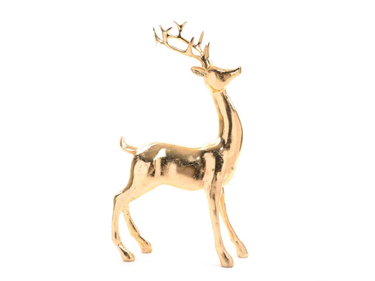 Renna oro in resina 28x10xh.46cm