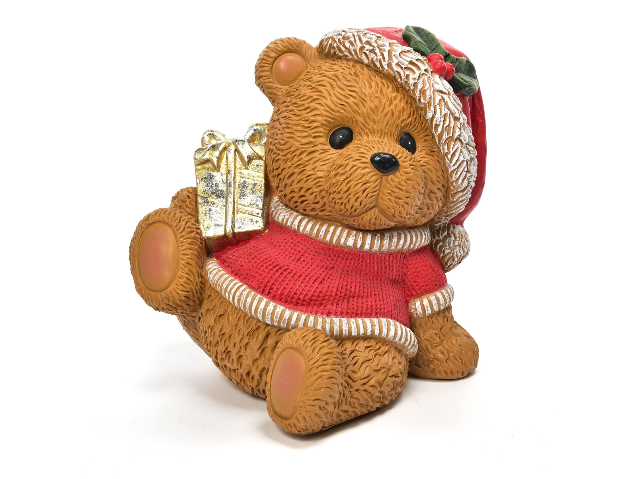 Orso con regalo in poliresina 28x22,5x29cm