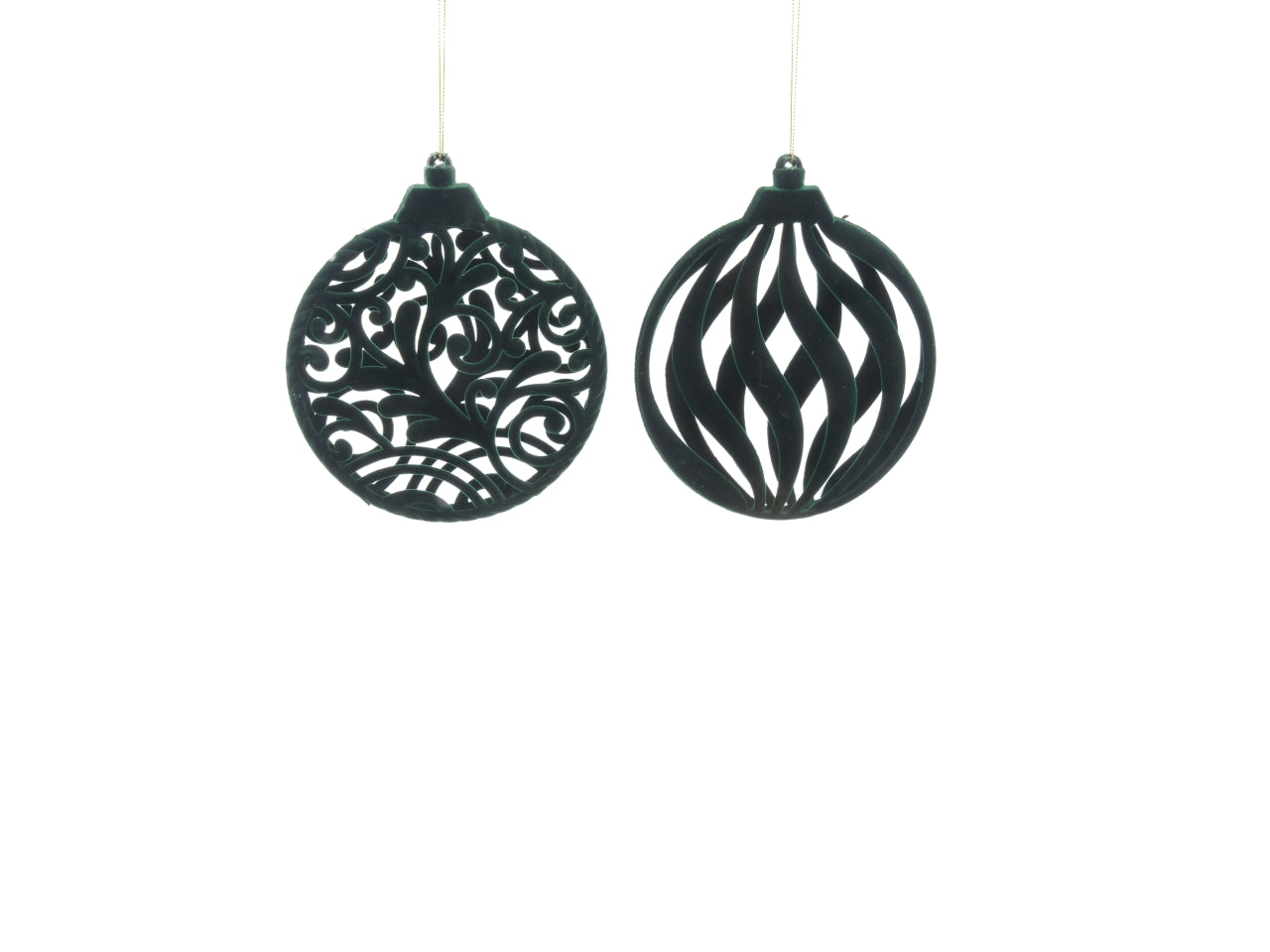 Appendino floccato verde 14x2,5xh.17cm assortiti